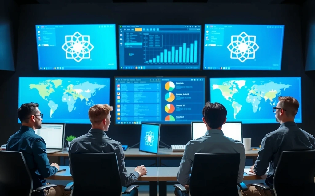 IT support team managing network infrastructure