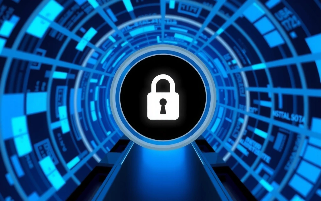 Secure VPN tunnel protecting business data