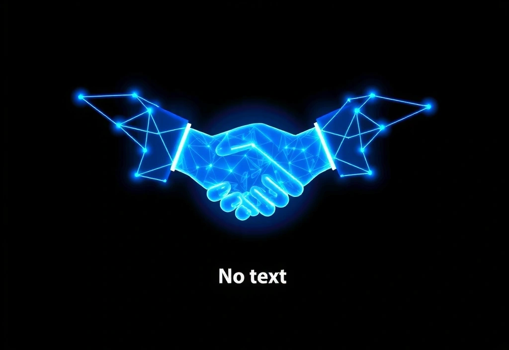Digital handshake representing agreement