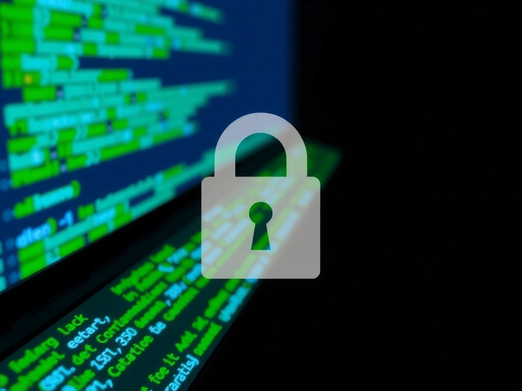 Stylized padlock over a document, representing intellectual property protection